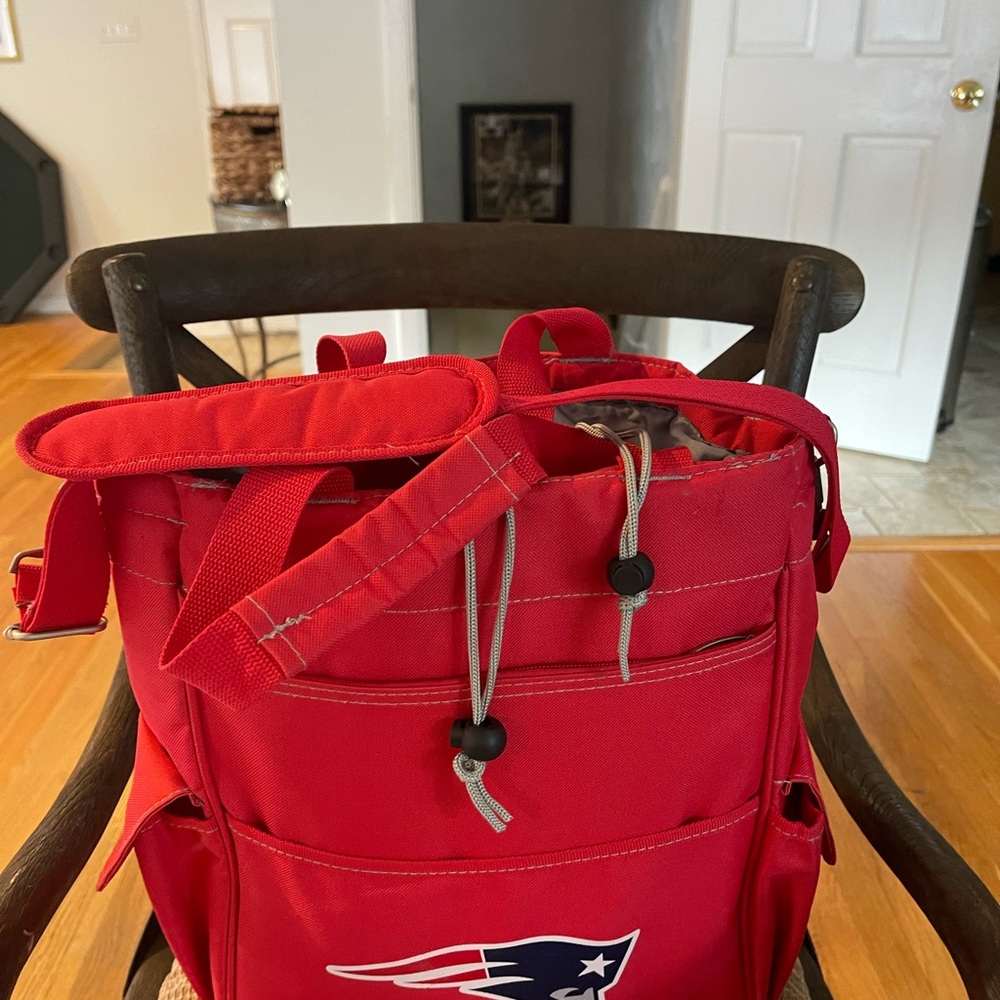 Red Backpack with Logo